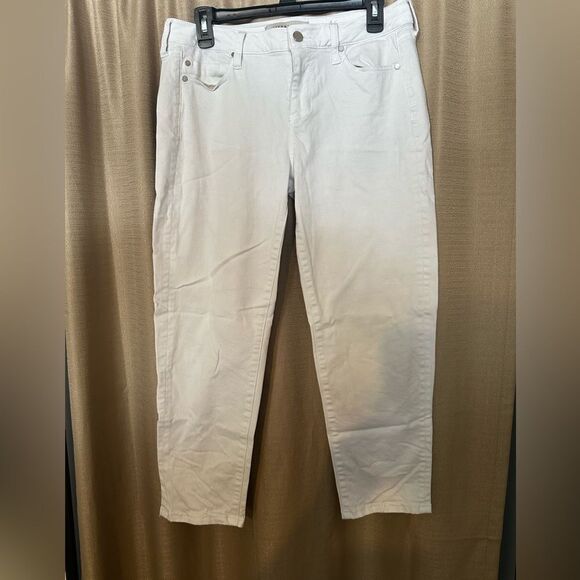 Liverpool Jeans Company White The Relaxed Crop Ankle Pants - Picture 1 of 5
